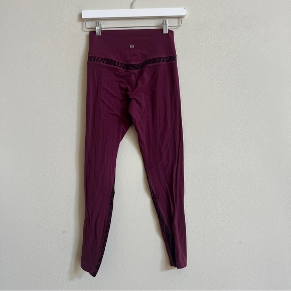 Lululemon Align Legging Red Grape / Shifted Horizon Purple - Picture 3 of 4